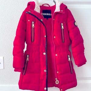 DKNY 4T coat for girls , Used
